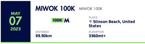 Miwok 100K ultramarathon