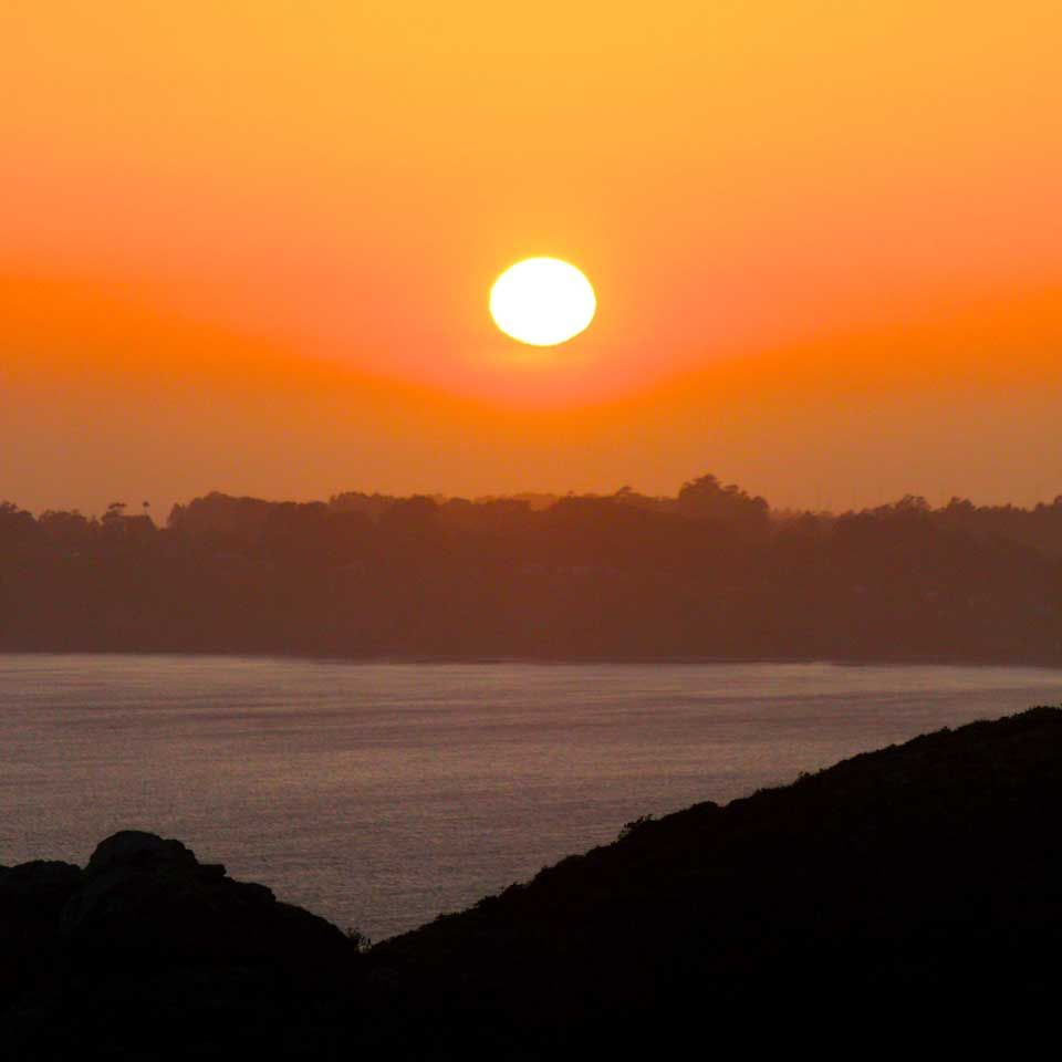 sunset at Point Reyes
