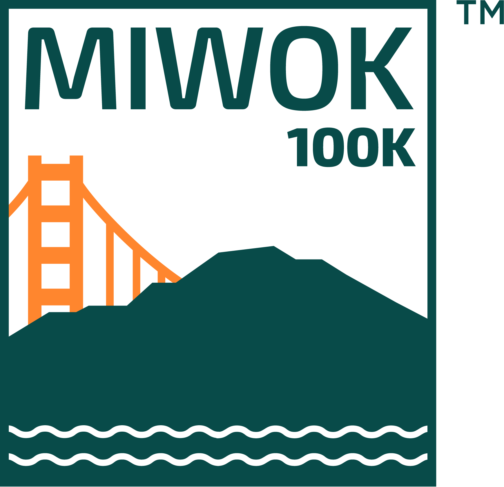 Miwok 100K Ultramarathon runner on the Marin County coast of California