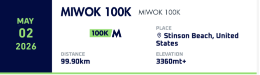 Miwok 100K ultramarathon